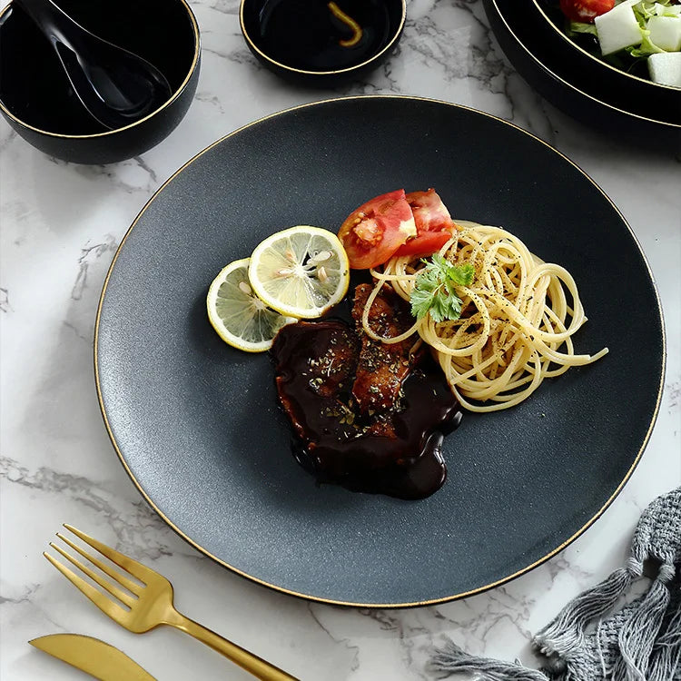 Matte Black Dinnerware