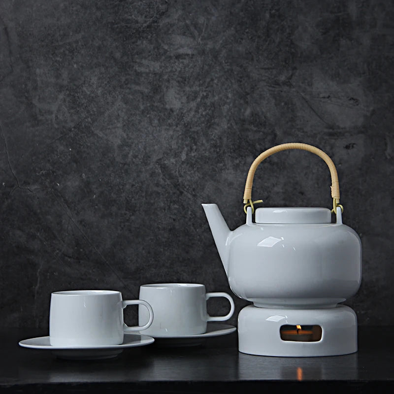 Premium Tea Set Modern White Tea Set