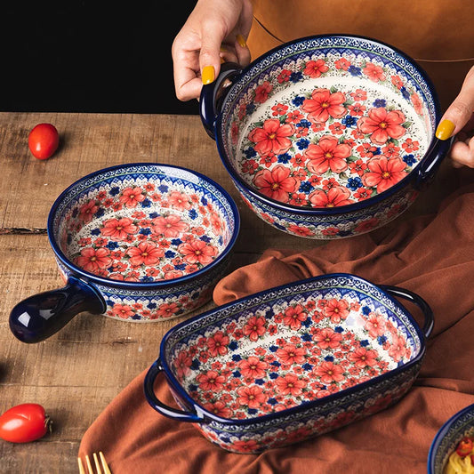 Ceramic Baking Dish - Boho Style