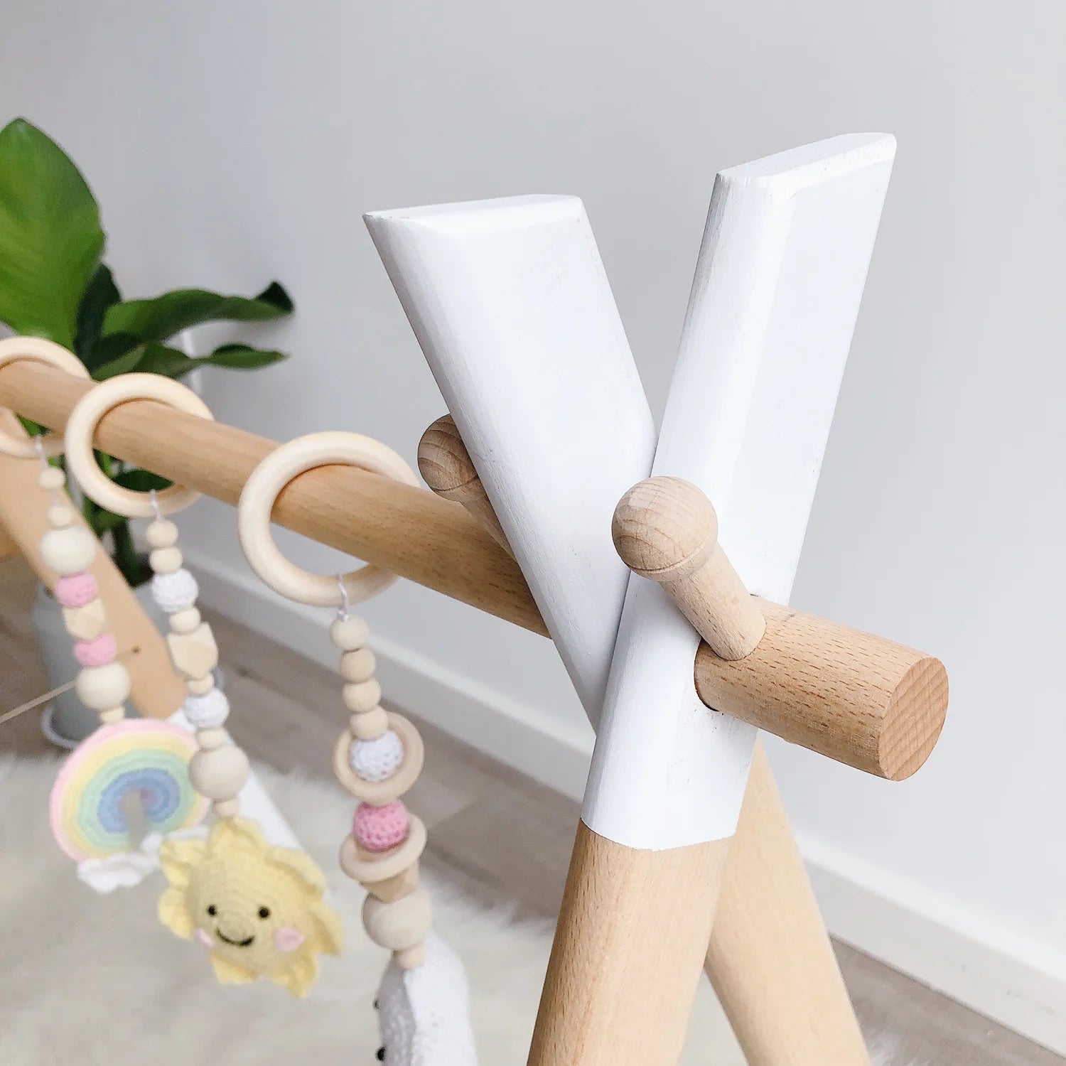 Wooden Baby Gym Infant Gym Natural Wood