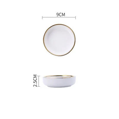 Delta Gold Rimmed Dinnerware Collection