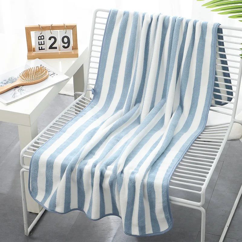 Stripe Microfiber Beach Towel