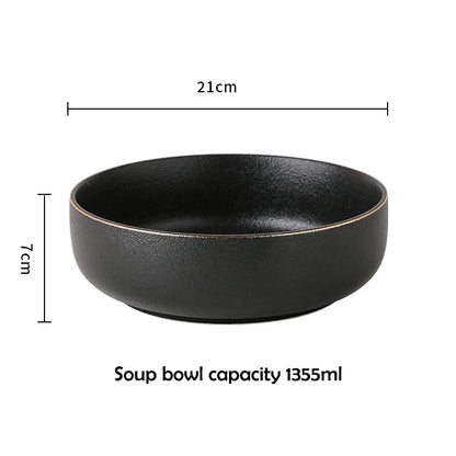 Matte Black Dinnerware