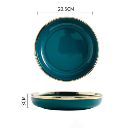 Delta Gold Rimmed Dinnerware Collection