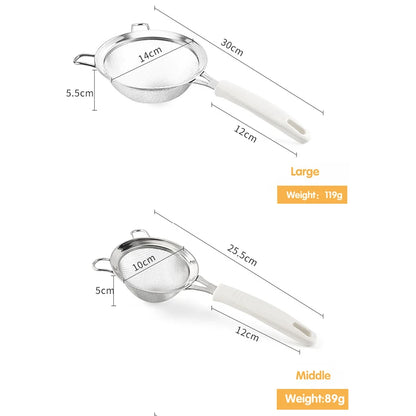 Cumberland Strainer Mesh and Egg Whisk - Set of 4 Pieces