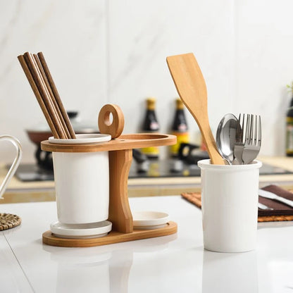 Snowbank Ceramic Cutlery Holder