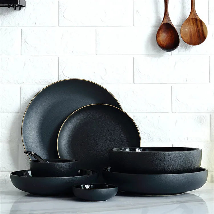 Matte Black Dinnerware