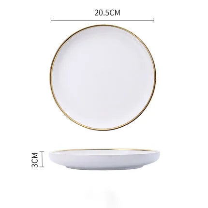 Delta Gold Rimmed Dinnerware Collection