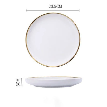 Delta Gold Rimmed Dinnerware Collection