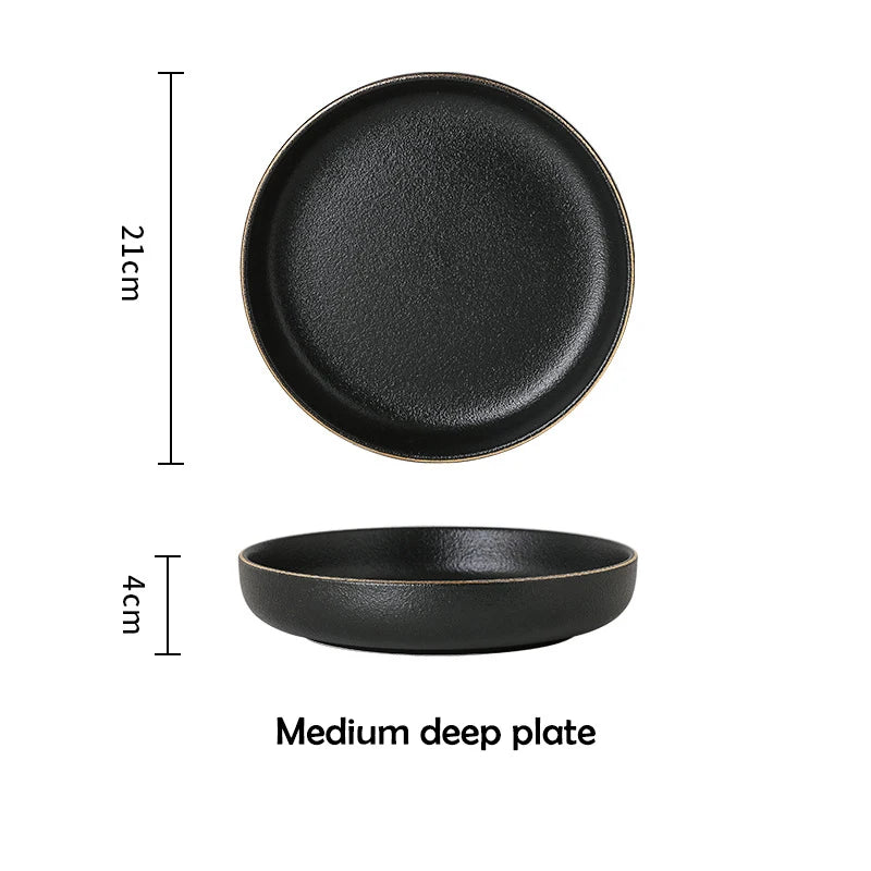 Matte Black Dinnerware