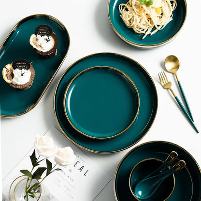 Delta Gold Rimmed Dinnerware Collection