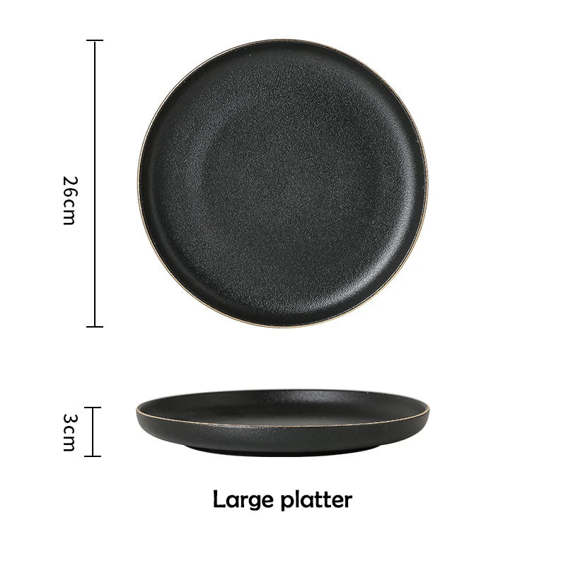Matte Black Dinnerware