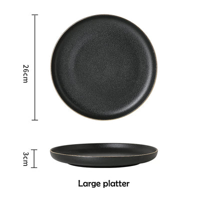 Matte Black Dinnerware