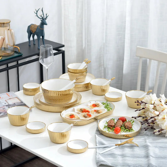 Butterscotch Royal Ceramic Serve Set Serveware