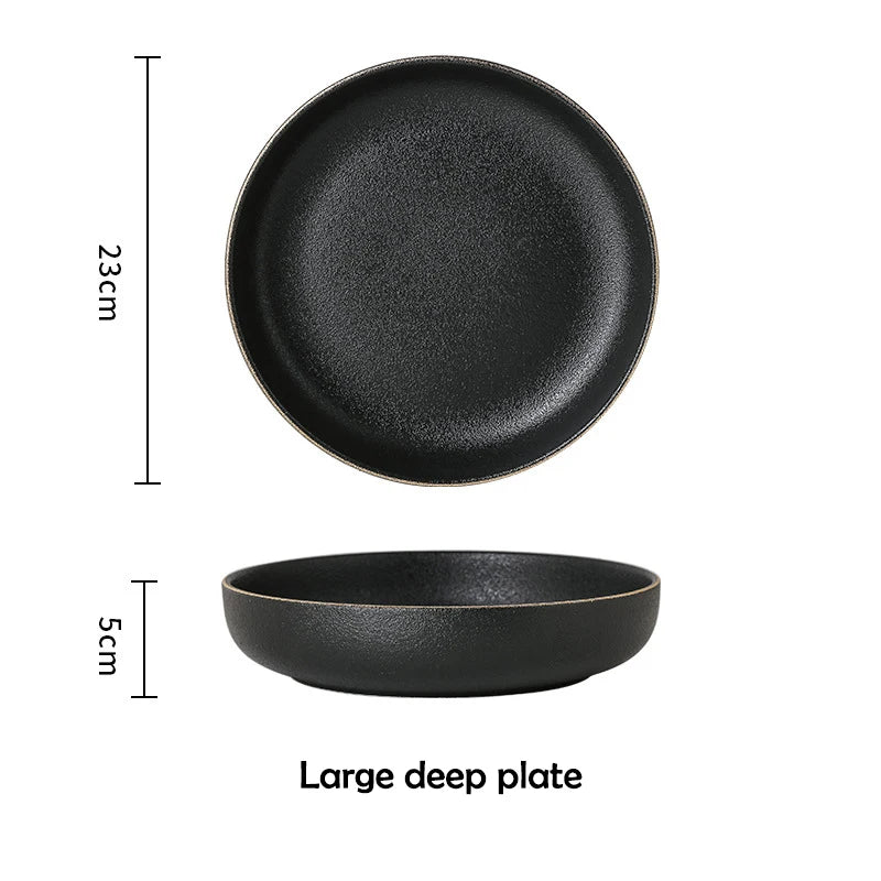 Matte Black Dinnerware