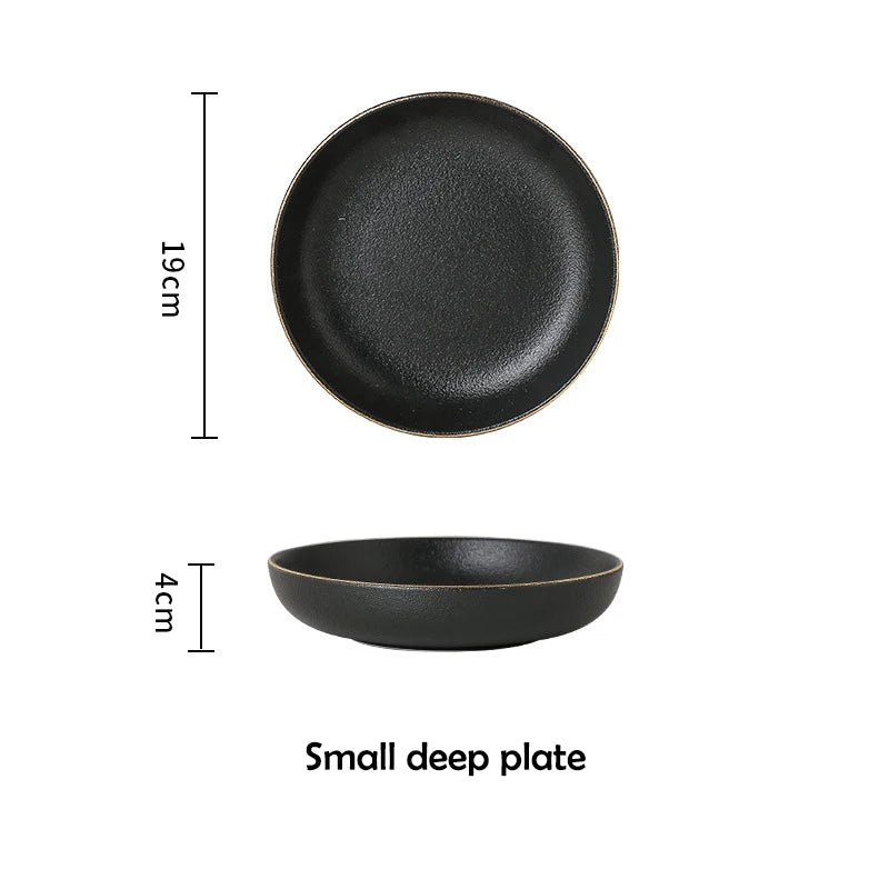 Matte Black Dinnerware