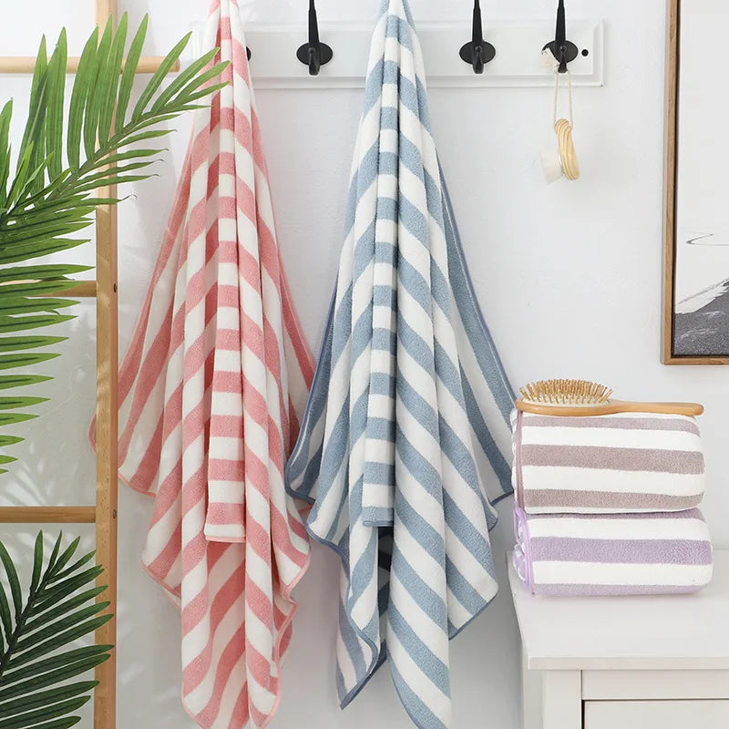Stripe Microfiber Beach Towel