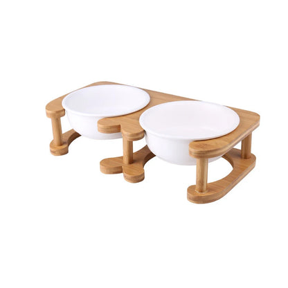 Ceramic Pet Bowl with Stand