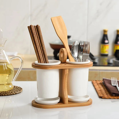 Snowbank Ceramic Cutlery Holder