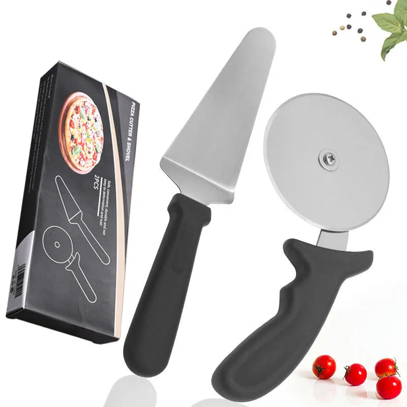 Cavernous Stainless Steel Pizza Cutter - Set of 2 pieces