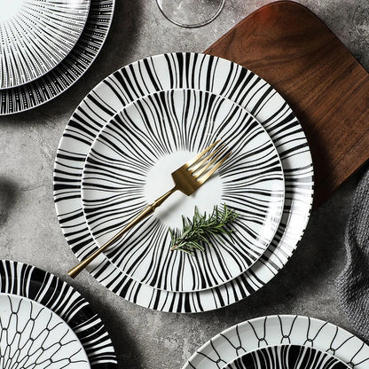 Modern Dinnerware Modern Dinner Set Geometric Design Plates