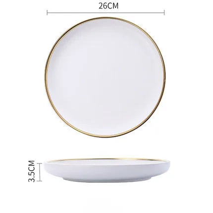 Delta Gold Rimmed Dinnerware Collection