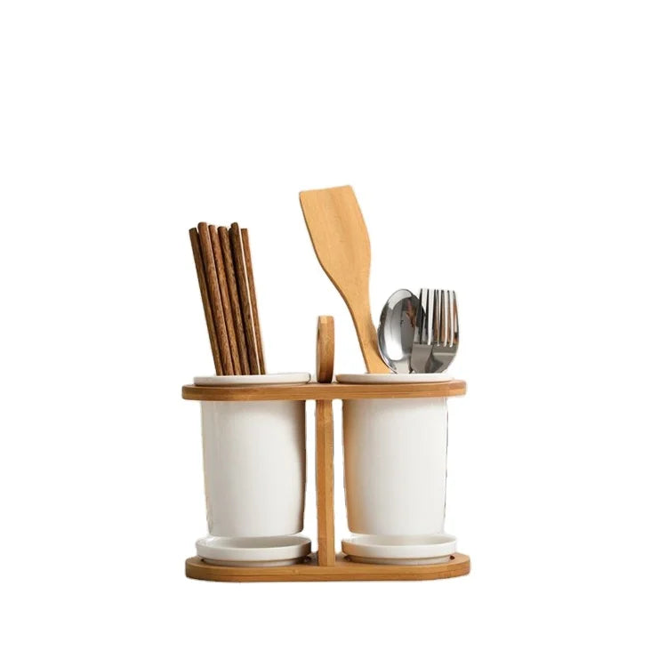 Snowbank Ceramic Cutlery Holder